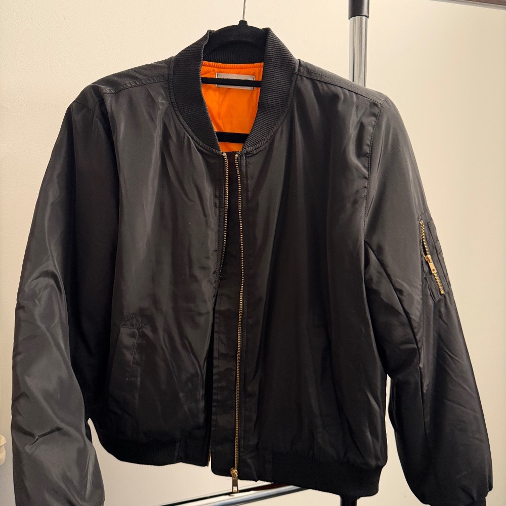 Black Bomber Jacket